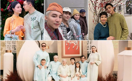 Dàn sao Việt diện áo dài, khoe sắc ngày mùng 1 Tết