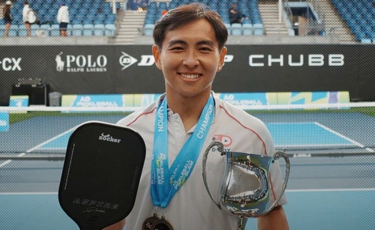 Phúc Huỳnh vô địch và giành danh hiệu VĐV xuất sắc nhất giải pickleball được tổ chức bởi Australian Open              