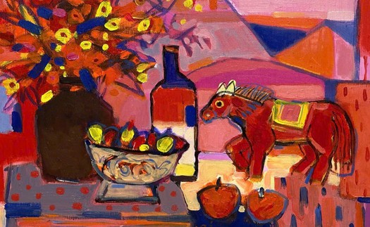 Ngắm muôn vẻ "Ngựa Xuân" cất vó trong hội họa