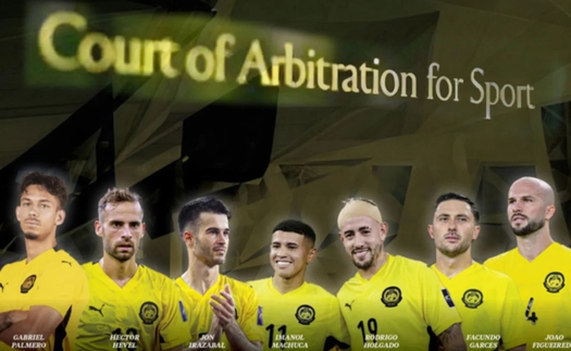 Thay đổi vào giờ chót, quyết định của CAS liên quan 7 cầu thủ nhập tịch Malaysia sẽ có vào tuần tới