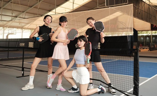 Càng cận Tết, chị em càng chăm ra sân pickleball