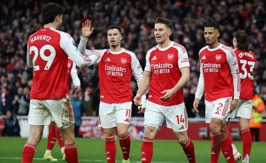 Thắng dễ Sunderland, Arsenal củng cố ngôi đầu Ngoại hạng Anh