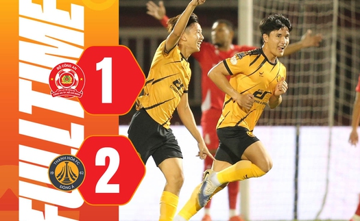 Tuyển thủ Lào gốc Việt lập cú đúp sút xa, Thanh Hóa thắng sốc ngay trên sân Công An TPHCM