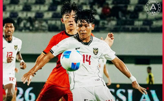 Tuyển trẻ Indonesia thua 0-7 trước Trung Quốc khi chuẩn bị cho giải châu Á, HLV xứ vạn đảo thừa nhận sự thật