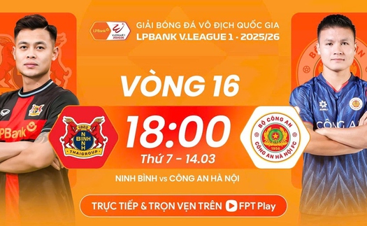 Link xem trực tiếp bóng đá Ninh Bình FC vs CAHN FC 18h00 hôm nay, V-League vòng 16