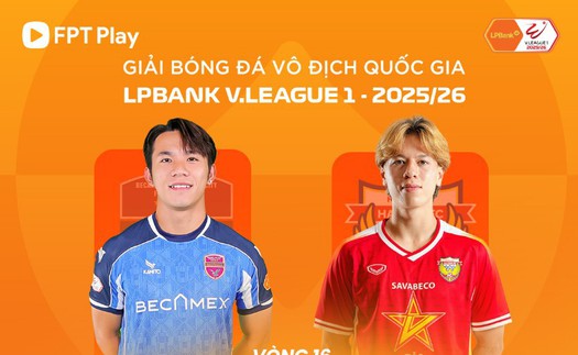 Link xem trực tiếp bóng đá Becamex TP.HCM vs Hồng Lĩnh Hà Tĩnh 18h00 hôm nay, V-League vòng 16
