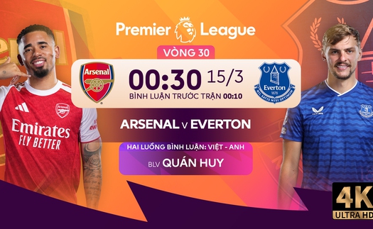 Link xem trực tiếp bóng đá Arsenal vs Everton 00h30 hôm nay, vòng 30 Ngoại hạng Anh