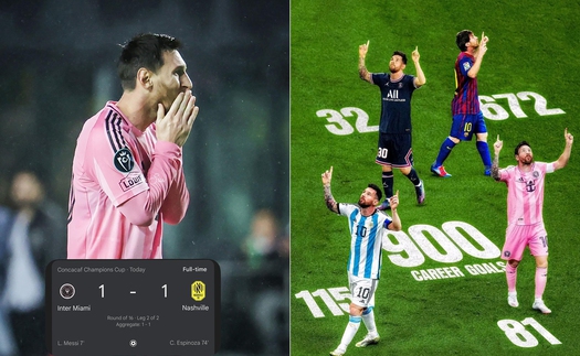 Inter Miami bị loại khỏi giải khu vực trong ngày Messi chạm cột mốc đặc biệt