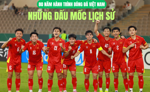 80 năm hành trình bóng đá Việt Nam: Những dấu mốc lịch sử