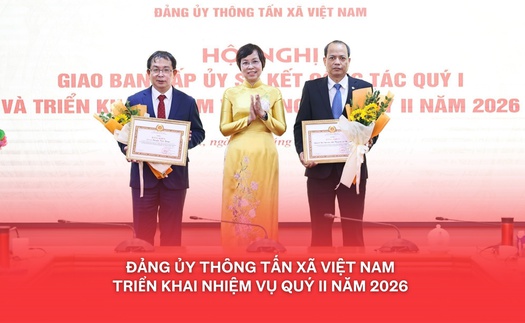 Đảng ủy Thông tấn xã Việt Nam triển khai nhiệm vụ quý II năm 2026