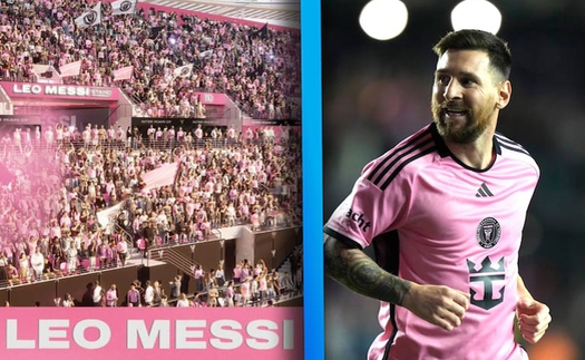 Khán đài mang tên Lionel Messi tại sân vận động tỷ USD gây sốt