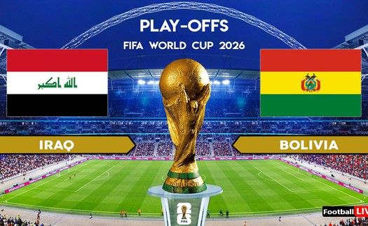 Lịch thi đấu bóng đá hôm nay 1/4: Trực tiếp Irag tranh vé World Cup với đại diện Nam Mỹ