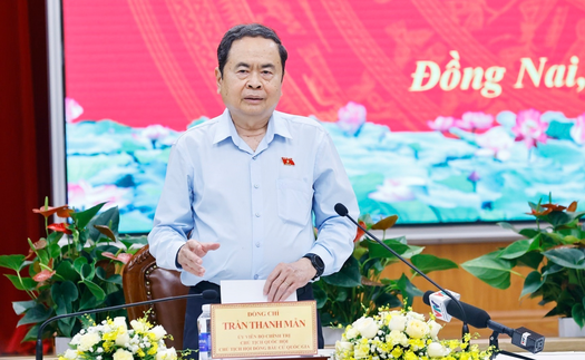 Chủ tịch Quốc hội Trần Thanh Mẫn làm việc với Ủy ban bầu cử tỉnh Đồng Nai