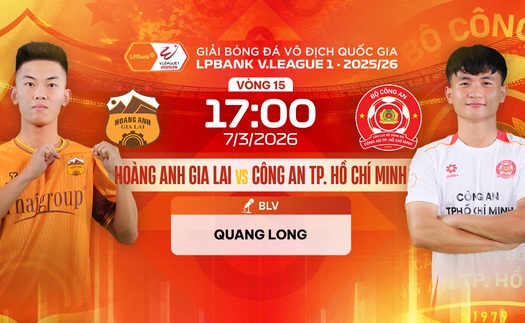 Link xem trực tiếp bóng đá Hoàng Anh Gia Lai vs Công An TPHCM 17h00 hôm nay, V-League vòng 15