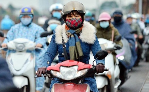 Từ chiều và đêm 9/3 không khí lạnh ảnh hưởng tới Bắc Bộ và Trung Bộ