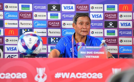 HLV Mai Đức Chung đặt mục tiêu giành điểm trước Nhật Bản