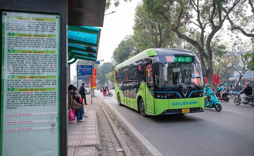Từ 1/4, Hà Nội đưa vào vận hành 10 tuyến xe buýt điện với 288 phương tiện