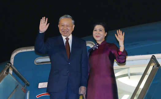 Tổng Bí thư, Chủ tịch nước Tô Lâm và Phu nhân lên đường thăm cấp Nhà nước đến Trung Quốc