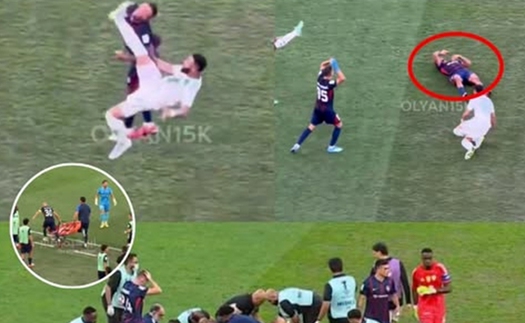 Sao Malaysia phản ứng cực gắt với tổ y tế ở giải châu Á, tự mình lấy cáng cho đồng đội bị bất tỉnh