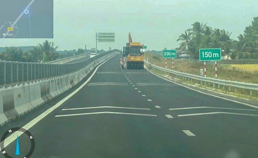 Xử phạt một công ty thi công cao tốc không đảm bảo an toàn giao thông