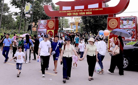 Phú Thọ đón gần 6,5 triệu lượt khách dịp Giỗ tổ Hùng Vương 2026​