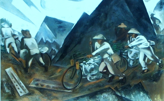 51 năm thống nhất đất nước: Tái hiện ký ức chiến tranh bằng ngôn ngữ hội họa
