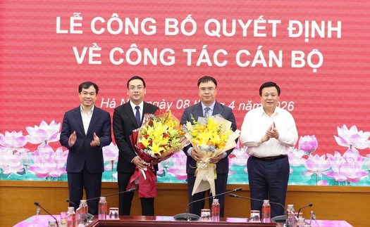Bổ nhiệm Trợ lý, Thư ký Ủy viên Bộ Chính trị, Giám đốc Học viện Chính trị quốc gia Hồ Chí Minh