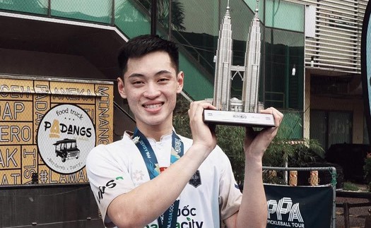 Trương Vinh Hiển đăng quang thuyết phục giải pickleball PPA Asia Kuala Lumpur Open 2026