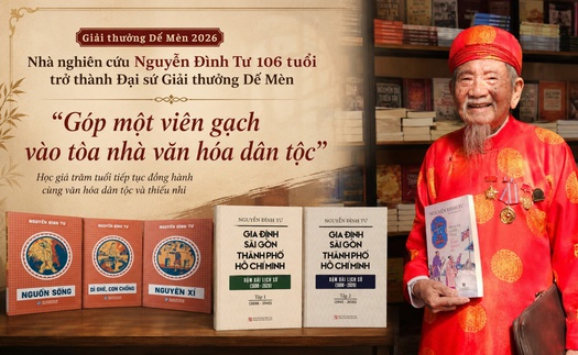 Nhà nghiên cứu Nguyễn Đình Tư - Đại sứ 106 tuổi của Giải thưởng Dế Mèn: "Góp một viên gạch vào tòa nhà văn hóa dân tộc"