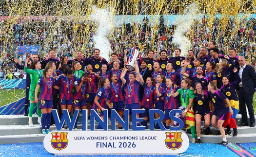 Đại thắng Lyon, nữ Barcelona lần thứ 4 lên đỉnh châu Âu