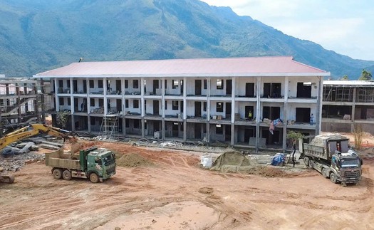 Quyết tâm đưa các công trình trường nội trú liên cấp về đích trước hạn