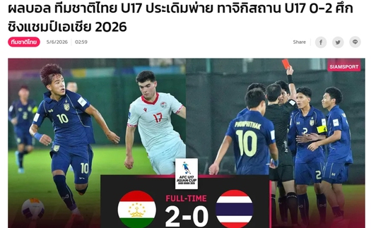U17 Thái Lan thua sốc, báo nhà chỉ thẳng tội đồ, CĐV đành tự an ủi