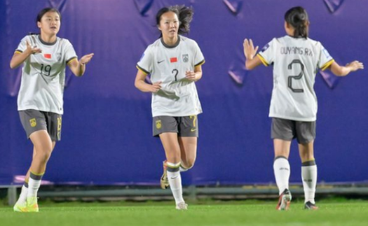 Đè bẹp U17 nữ Thái Lan 6-0, U17 nữ Trung Quốc vào tứ kết châu Á 2026 với ngôi nhất bảng