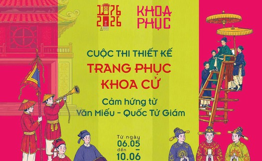 Thi thiết kế trang phục khoa cử từ cảm hứng Văn Miếu - Quốc Tử Giám