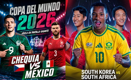 VTV6 VTV3 trực tiếp bóng đá CH Séc vs Mexico, Nam Phi vs Hàn Quốc, bảng A World Cup 2026