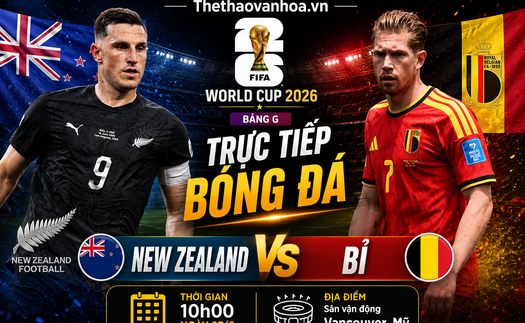 Dự đoán tỉ số New Zealand vs Bỉ (World Cup 2026 bảng G): Quỷ đỏ hướng tới tấm vé đi tiếp
