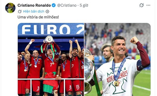 Tin nóng thể thao sáng 11/7: Ronaldo đăng ảnh vô địch EURO sau khi bị loại khỏi World Cup