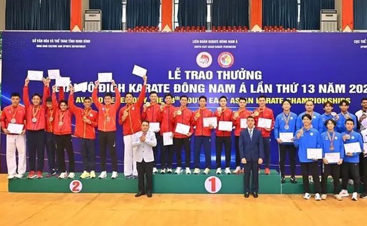 Karate Việt Nam khẳng định vị thế số 1 Đông Nam Á với 29 HCV