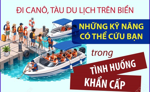 Đi canô, tàu du lịch trên biển: Những kỹ năng có thể cứu bạn trong tình huống khẩn cấp