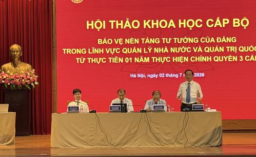 Quản trị quốc gia hiệu quả - Hệ giá trị bảo vệ nền tảng tư tưởng của Đảng