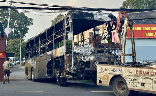 Vụ cháy xe khách khiến 7 người tử vong: Nguyên nhân ban đầu là do tài xế buồn ngủ