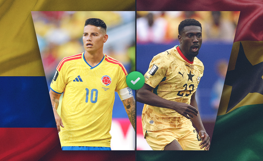 VTV6 VTV3 trực tiếp bóng đá Colombia vs Ghana 08h30 hôm nay, vòng 32 đội World Cup 2026
