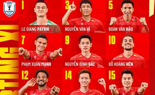 Đội hình xuất phát Việt Nam vs Singapore: Giữ nguyên ê-kíp chiến thắng