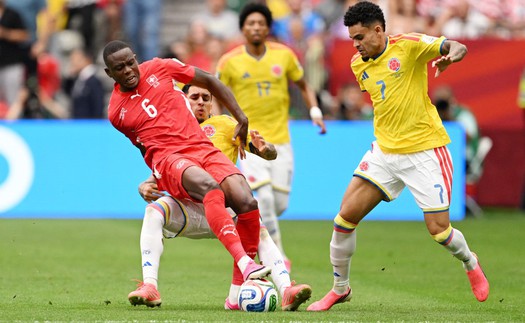 VTV6 VTV3 trực tiếp bóng đá Thụy Sĩ vs Colombia 3h hôm nay, vòng 16 đội World Cup 2026