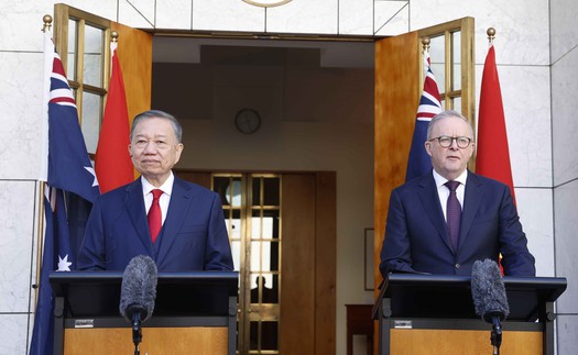 Tổng Bí thư, Chủ tịch nước Tô Lâm và Thủ tướng Australia gặp gỡ báo chí