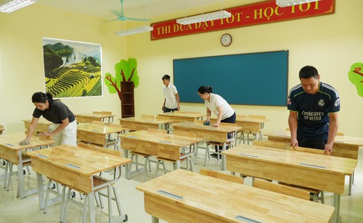 Loạt trường nội trú liên cấp vùng biên giới Lai Châu sẵn sàng cho năm học mới