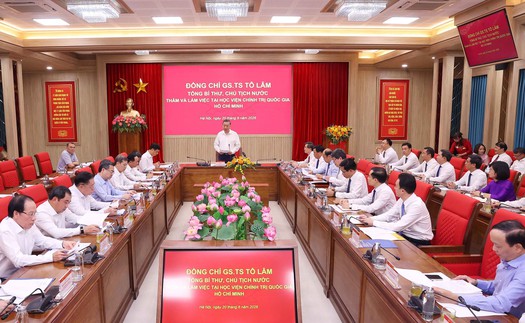 Tổng Bí thư, Chủ tịch nước Tô Lâm: Học viện Chính trị quốc gia Hồ Chí Minh phải là hình mẫu về xây dựng Đảng, kỷ luật, liêm chính học thuật