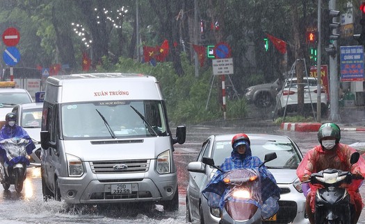 Cập nhật thời tiết dịp Quốc khánh 2/9: Bắc Bộ có mưa dông, cục bộ có nơi mưa to