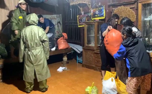 Theo dõi chặt chẽ mực nước các sông Bắc Bộ, Thanh Hóa, sơ tán người dân đến nơi an toàn
