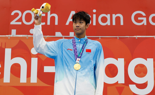Kình ngư 19 tuổi Trung Quốc làm nên lịch sử với 7 HCV ASIAD 2026